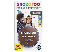Snazaroo - Peinture Pour Visage et le Corps, Maquillage Pour Visage et Déguisement, Pour Enfants et Adults,Fard Blister 18 ML, Couleur Fauve