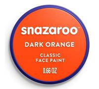 Snazaroo - Peinture Pour Visage et le Corps, Maquillage Pour Visage et Déguisement, Pour Enfants et Adults,Fard 18 ML, Couleur Orange Fonce