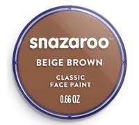 Snazaroo - Peinture Pour Visage et le Corps, Maquillage Pour Visage et Déguisement, Pour Enfants et Adults,Fard 18 ML, Couleur Beige Brun