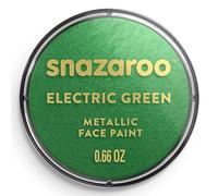 Snazaroo - Peinture Pour Visage et les Corps, Maquillage Pour Visage et Déguisement, Pour Enfants et Adults,Fard 18 ML, Couleur Vert Electrique