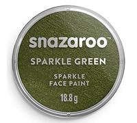 Snazaroo - Peinture Pour Visage et les Corps, Maquillage Pour Visage et Déguisement, Pour Enfants et Adults,Fard 18 ML, Couleur Vert Nacrí