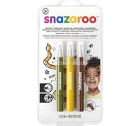 Snazaroo Pinceaux de peinture pour le visage - Jungle 3 pcs