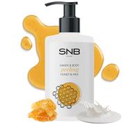 SNB Professional Gommage pour les mains et le corps au miel et au lait 250 ml - Exfoliation douce avec de la propolis et des extraits d'herbes pour une peau souple - Idéal pour manucure et soins à