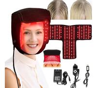 SNBGRYE Bonnet De Croissance des Cheveux, 215 LED 660 nm Et 850 nm, RéGlage à 5 Vitesses + Synchronisation, pour La Perte De Cheveux/Favoriser La Croissance des Cheveux