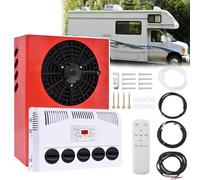 SNBGRYE Climatiseur Split RV 12V/24V, Climatiseur De Stationnement pour Grands Camions, 5 Sorties d'air à 360 °, pour Remorques, Camping-Cars, Camions, Caravanes, Camping-Cars, Faible Bruit,12V