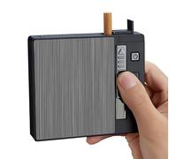 SNBGRYE éTui à Cigarettes Automatique, éTui à Cigarettes Rechargeable par USB, Capacité De 10/20 Cigarettes, RéSistant à La Pression Et à L'Humidité, Gadget éTui à Cigarettes pour Hommes,20sticks