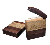 SNBGRYE éTui à Cigarettes (Capacité De 15 PièCes), éTui à Cigarettes CréAtif en Bois Massif, Conception D'Interrupteur/Cloison MagnéTique, Un Cadeau Satisfaisant pour Les Hommes