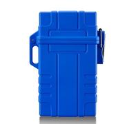 SNBGRYE éTui à Cigarettes éTanche, Rechargeable par USB, pour L'ExtéRieur, Peut Contenir 20 Cigarettes (BoîTe EntièRe), Unisexe - Accessoires De Voyage Et De Camping,Blue