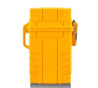 SNBGRYE éTui à Cigarettes éTanche, Rechargeable par USB, pour L'ExtéRieur, Peut Contenir 20 Cigarettes (BoîTe EntièRe), Unisexe - Accessoires De Voyage Et De Camping,Yellow