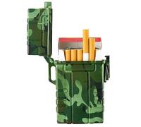 SNBGRYE éTui à Cigarettes éTanche, Rechargeable par USB, pour L'ExtéRieur, Peut Contenir 20 Cigarettes (BoîTe EntièRe), Unisexe - Accessoires De Voyage Et De Camping,CP
