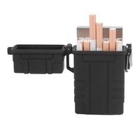 SNBGRYE éTui à Cigarettes éTanche, Rechargeable par USB, pour L'ExtéRieur, Peut Contenir 20 Cigarettes (BoîTe EntièRe), Unisexe - Accessoires De Voyage Et De Camping,Black