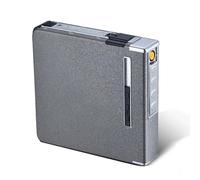 SNBGRYE éTui à Cigarettes Multifonction, 2 en 1 - éTui à Cigarettes Briquet USB, éJection Automatique des Cigarettes, Peut Contenir 20 Cigarettes, Rechargeable USB, Unisexe,B
