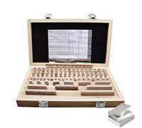 SNBGRYE Jeu De 103 Cales éTalons en Acier (PréCision 0,001-0,1 Mm), Cales éTalons en Acier Rapide, Outils D'Inspection Et De Mesure, Cales éTalons D'Inspection à RéSistance Maximale,Grade2