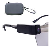 SNBGRYE Lunettes De CaméRa, CaméRa De Lunettes 1080P HD, Microphone IntéGré, Champ De Vision De 88°, Objectif D'Enregistrement Audio Et VidéO, pour La Conduite, La RandonnéE,D
