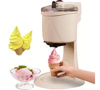 SNBGRYE Machine à CrèMe GlacéE Molle, Machine à CrèMe GlacéE Automatique 20 W, Capacité 1000 ML, avec Couvercle Transparent/Agitateur à Double Lame, CrèMe GlacéE Saine Faite Maison