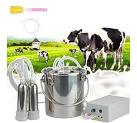 SNBGRYE Machine à Traire éLectrique à Impulsion sous Vide (3L 5L 10L), Simule La Traite Manuelle, S'ArrêTe Automatiquement Lorsqu'Elle Est Pleine, pour Vaches LaitièRes, ChèVres, Bovins,Cattle-5L