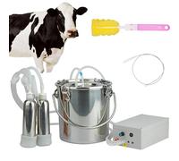 SNBGRYE Machine à Traire éLectrique pour Vaches, Trayeuse à Pompe à Vide à Pulsation 3L/5L/10L/14L, ArrêT Automatique Lorsque Le Lait Est Plein, Traite Confortable, pour Famille, Petite Ferme,5L