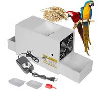 SNBGRYE Nettoyeur De Graines pour Oiseaux, SéParateur De Graines avec Ventilateur à Vitesse RéGlable | SéParateur De Graines (2 Tiroirs), pour Millet, CéRéAles, Graines De Melon