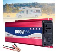 SNBGRYE Onduleur 12V/24V pour Voiture, 1000W/1600W/2200W/3000W, à Onde SinusoïDale Pure, avec éCran LCD NuméRique Et Prise Universelle, pour Voitures, Camions, éNergie Solaire,1000W-24Vto220V