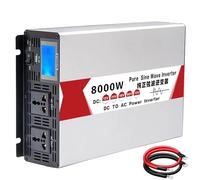 SNBGRYE Onduleur SinusoïDal Pur 4 000-8 000W, avec Port USB Et 2 Prises Universelles (110 V/220 V), éCran D'Affichage, pour Voiture, Camping-Car, Voyage Et Camping.,8000W-48Vto220V