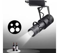 SNBGRYE Spot LED professionnel pour théâtre/scène - Réglage de l'ouverture à 4 niveaux, zoom à rail, bar, restaurant, mur de fond - 35 W-3000 K