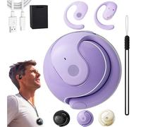 SNBGRYE Traducteur (114 Langues DifféRentes), éCouteurs Bluetooth avec Traduction en Temps RéEl, StéRéO HiFi BT 5.4, Lecture De Musique, Appels TéLéPhoniques, RéGlage du Volume,Purple