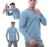 SNBGRYE VêTements Anti-Coupures De Niveau 5, Gilet Anti-Coupures Dissimulé, Gilet De Protection De SéCurité Tactique Unisexe LéGer Et Anti-Coupures, LéGer Et Respirant,Blue-S