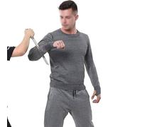 SNBGRYE VêTements De Protection à Coutures De Niveau 5, T-Shirt Tactique à Manches Longues - VêTements De SéCurité Anti-Morsures, Anti-DéChirures, Anti-Coupures, Anti-Coupures,Grey-XXL