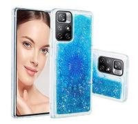 SNCLET Case pour Redmi Note 11 4G Housse Glitter Étui Transparente Étui Glitter Liquide Dynamic Paillettes Étui 3D Bling Housse Souple Silicone Back Case pour Redmi Note 11 4G/21121119SC,Mandala 1