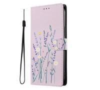 SNCLET Coque Folio pour Honor 50 SE Étui Portefeuille en Cuir PU à Rabat Magnétique avec Coque en TPU,Support Intégré,Fente pour Carte,Motif Rétro Housse pour Honor 50 SE,Lavande