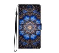 SNCLET Coque pour Nokia 5.3 Cover,Housse en Cuir PU Premium,Etui à Rabat,Pochette de Portefeuille, Étui de Protection pour Nokia 5.3,Motif de Verre Bleu