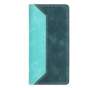 SNCLET Coque pour Oppo A58X 5G avec Support Fonction Étui à Rabat Cuir PU Coque en TPU Antichoc Anti-Poussière Style Simple Emplacements pour Cartes Housse pour Oppo A58X 5G,Vert/Vert Foncé