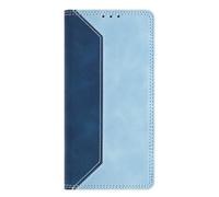 SNCLET Coque pour Oppo A59 5G avec Porte-Cartes Coque à Rabat en Cuir PU Étui Portefeuille Antichoc Fonction Support Style Simple Magnétique Housse pour Oppo A59 5G,Bleu Foncé/Bleu