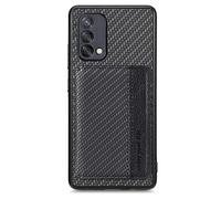 SNCLET Étui Portefeuille pour Oppo A74 4G Cover Housse de Protection Shockproof,Porte-Cartes avec Magnétique,Coque Portefeuille en Carbon Fiber Texture pour Oppo A74 4G,Le Noir