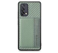 SNCLET Étui Portefeuille pour Oppo A74 4G Housse de Protection Coque Shockproof,Porte-Cartes avec Magnétique,Coque Portefeuille en Fabric pour Oppo A74 4G Cover,Vert