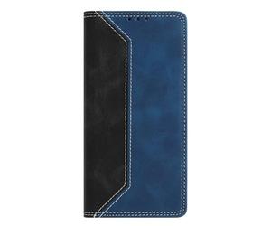 SNCLET Étui pour Oppo A93 2020 4G Coque Portefeuille Style Simple Étui à Rabat Cuir PU Résistant aux Chocs Anti-Poussière Fentes pour Cartes Magnétique Housse pour Oppo A93 2020 4G,Noir/Bleu Foncé