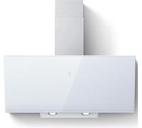 SNDOAS Hotte Aspirante 90 cm, 700 m³/h, Classe A++ Hotte de Cuisine Inclinée, 4 Vitesses Hotte en Écran Tactile, Filtre à Charbon Actif, Recyclage/Évacuation, Blanc