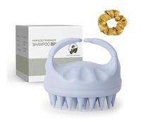 Sndyi Shampooing Brosse À Cheveux, Brosse Massage Cuir Chevelu en Silicone pour Exfoliation et Massage de la tête | Réduit les Pellicules, Stimule la Croissance des Cheveux | Humide & Sec, Bleu Ciel