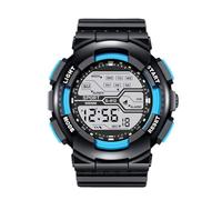 Sne547 Montre numérique en caoutchouc pour homme avec chronomètre LCD et affichage de la date, bleu ciel, taille unique