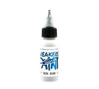 SneakArts Peinture Neon pour Cuir - Blanc - 30ml - Personnalisation Sneaker, Chaussure, Maroquinerie, Vêtement, Jean