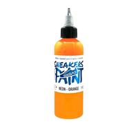 SneakArts Peinture Neon pour Cuir - Orange - 100ml - Personnalisation Sneaker, Chaussure, Maroquinerie, Vêtement, Jean
