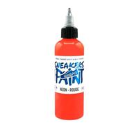 SneakArts Peinture Neon pour Cuir - Rouge - 100ml - Personnalisation Sneaker, Chaussure, Maroquinerie, Vêtement, Jean