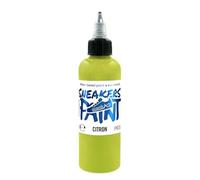 SneakArts Peinture pour Cuir et Textile - Citron - 100ml - Personnalisation Sneaker, Chaussure, Maroquinerie, Vêtement, Jean