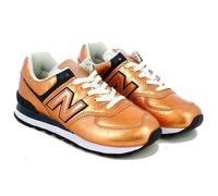 Sneaker 574 Leather Bronze - NEW BALANCE - Lacets - Plat - Cuir 40