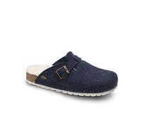 Sneaker à la maison confortable et Chaude Domus de Bonne Marche - avec Semelle Antidérapante, Semelle en Liège Naturel anatomique et Ergonomique - Made in Spain, bleu marine, 37 EU