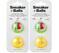 Sneaker Balls Déodorant & Boules Rafraîchissantes, Élimine les Odeurs de Chaussures/Sacs de Sport/Casiers, Diamètre 3,8 cm, Action Rotative Rapide, 90 Jours de Fraîcheur - Pastèque/Citron (Lot de 2)