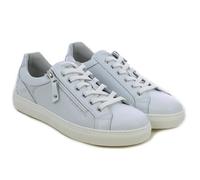 Sneaker blanche logotée avec zip - NERO GIARDINI - Cuir - Adulte - Zip 40