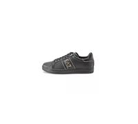 Sneaker - EA7 Emporio Armani - Homme - Cuir ajouré et lisse - Semelle cuvette en caoutchouc - Noir et doré 40