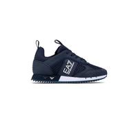 Sneaker EA7 Emporio Armani training ecosuede/ mesh blu navy/ white unisex US24EA10 X8X027 45 1/3