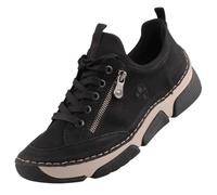 Sneaker Femme - RIEKER - 45973-00 - Confortable - Noir - A élastique 36